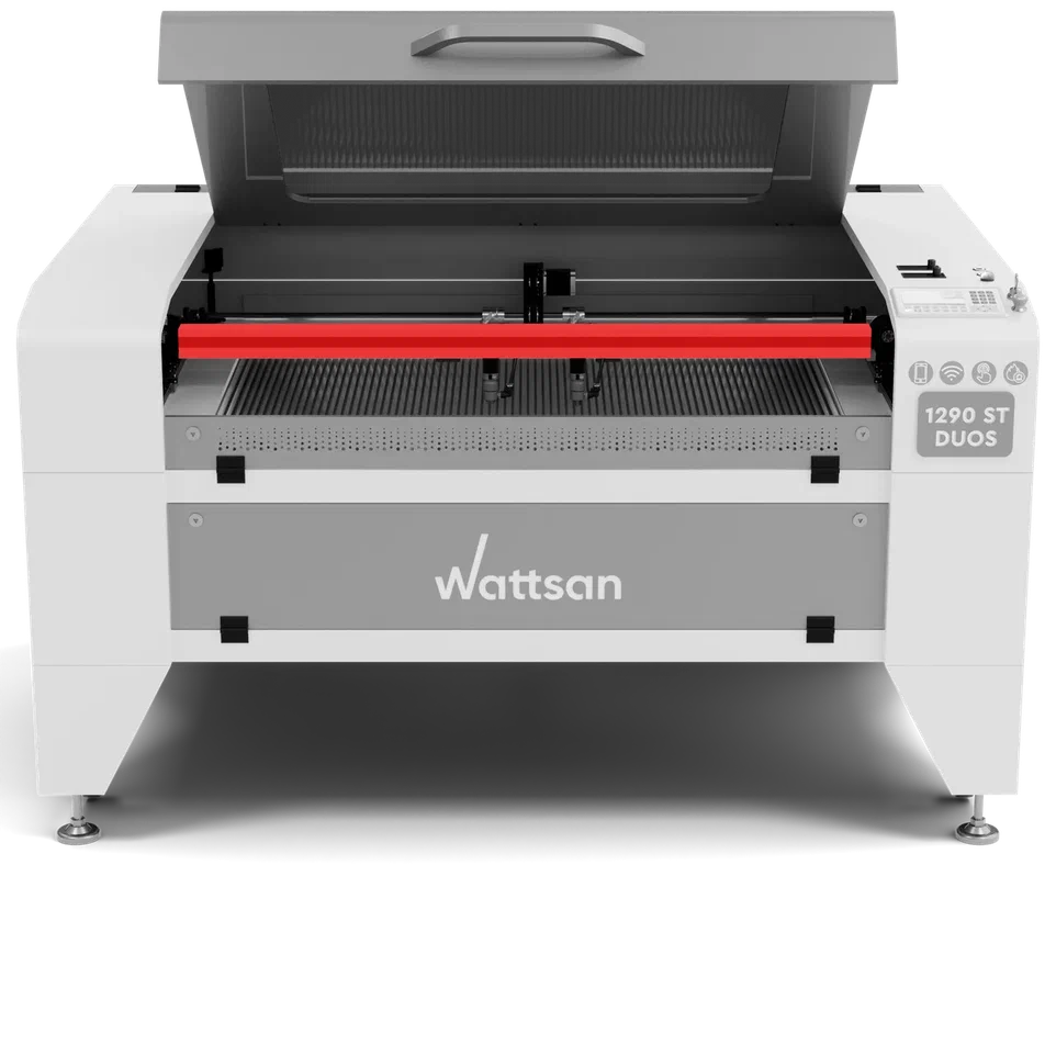 Laser CO2 machine DUOS ST series with work area 1200x900 mm and reinforced enclose motion system