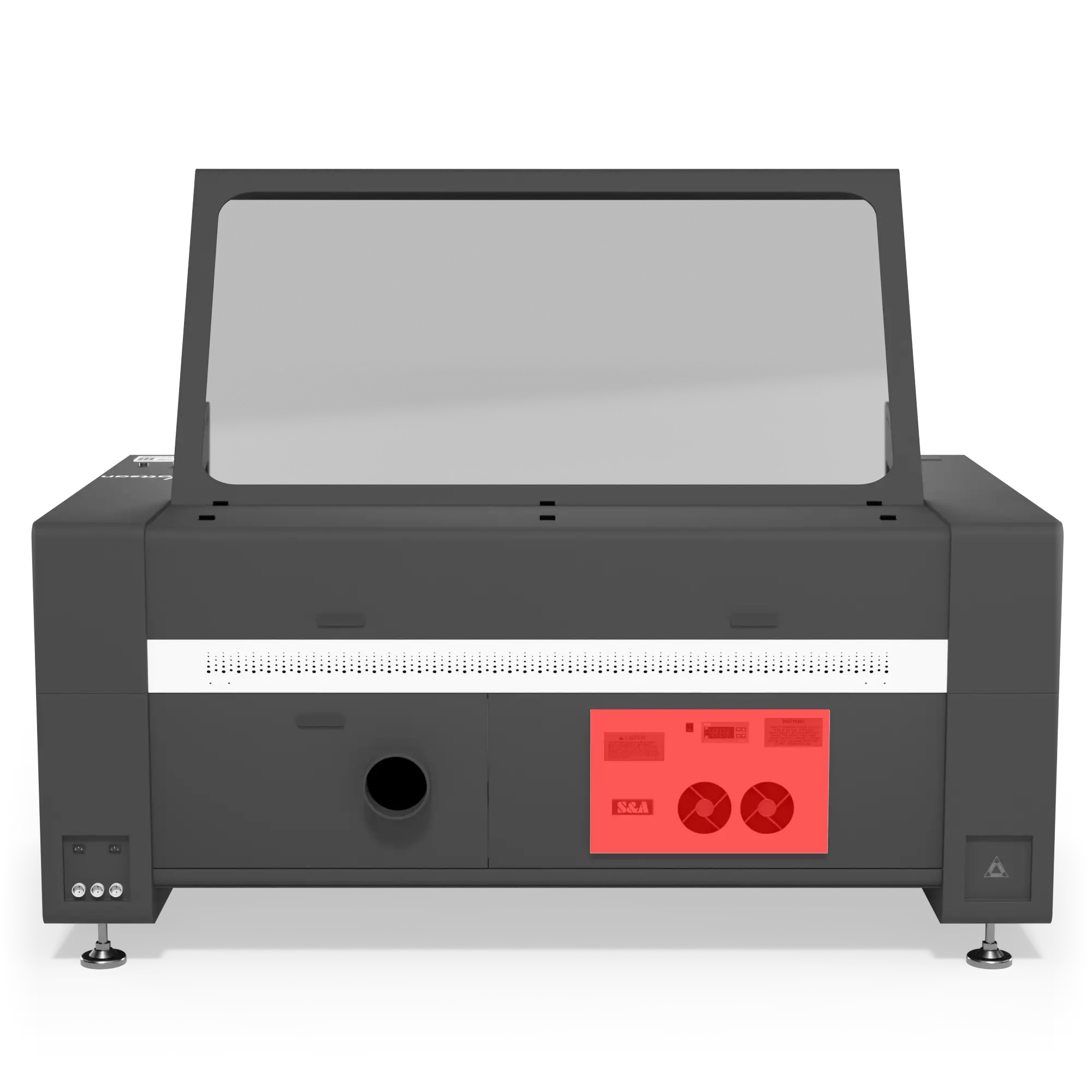 Laser CO2 machine Pro series with work area 1600x1000 mm and built-in chiller