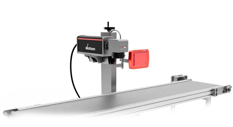 Laser marker machine Wattsan FM series with conveyor control system