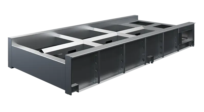 Solid frame for Wattsan laser metal cutting machines
